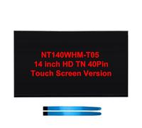 Lenboes NT140WHM-T05 - Pantalla LED TN de 14 pulgadas HD 1366 x 768 40 pines TN de repuesto (pantalla táctil HD)