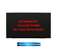 Lenboes Panel de pantalla LCD no táctil de 35.5 cm HD 1366 x 768 de 30 pines para HP Fortis 14 G11 Chromebook NT140WHM-N4T (pantalla HD no táctil)