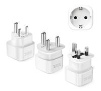 LENCENT Adaptador de Viaje Combinado Tipo D, G y M, Adaptador Enchufe Corriente para Sri Lanka, Sudáfrica, Botswana, Namibia, Zimbabwe, Nepal