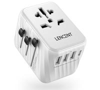 LENCENT Adaptador Enchufe Universal para Viaje, Cargador Internacional
