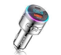 LENCENT Transmisor FM Bluetooth Coche 5.3, Cargador Coche Rápido