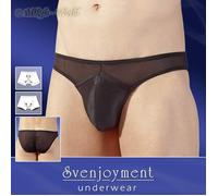 Lencería - Atractivo Slip Push And Pimp Con Red De Poder Negro