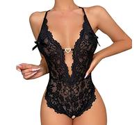 Lencería Babydoll Mujer Body íntimo Mujer Seductora Hard Sexy Bodysuit Abierto Adelante Camisa de Noche Lazo Tallas Grandes Pijama Entero Transparente Ropa Interior Conjunto Vacaciones en Luna de Miel