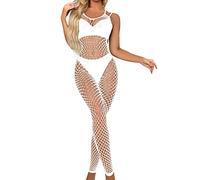 Lenceria Eroctica para San Valentin Mujer Lencería Sexy para Mujer de Dormir de Dormir Medias Cuerpo Body Red Lencería Lenceria Sexy Sexo Abierto Ligueros (White, One Size)