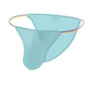 Lenceria Hombre - Ropa Interior Masculina para Uso Diario Corte Ajustado Color Liso Ideal para Verano Y Otoño Cómoda para El Hogar Lavable A Máquina Fácil De Cuidar (Blue XL)