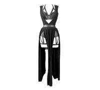 Lencería Juegos de rol Busto Almohada Vendaje Sujetador Ropa de Dormir Camisones Medieval Lencería, Negro , XXL