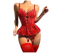 Lencería Mujer Sexy Erótico Tangas Sexy Para Mujer Body Rejilla Medias Babydoll Corset Conjunto Eróticos Disfraz Enfermera Elegante Lenceria Bragas Abiertas Lace Lingerie 2Xl Disfraces Sujetador Ropa