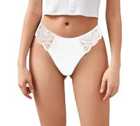 Lenceria Mujer Sexy - Lencería Sexy para El Hogar Ropa Interior para Relajarse Conjunto De Braguitas con Espalda En T Ideal para Todas Las Estaciones Ideal para Tardes Y Citas Nocturnas (White L)