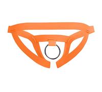Lencería sexy para mujer, ropa interior de cuerda G, moda Sretch Micro Briefs Espalda para hombre, naranja, talla única
