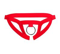 Lencería sexy para mujer, ropa interior de cuerda G, moda Sretch Micro Briefs Espalda para hombre, rojo, talla única