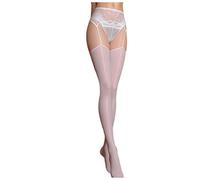 Lencería sexy para mujer, ropa íntima, medias de malla atrevidas para el hogar, ropa versátil para todas las estaciones, perfecta para noches y confianza en sí misma, red de lavandería, Blanco, talla