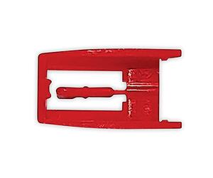 Lenco Aguja giratoria N-10 - Aguja giratoria - Aguja de repuesto - Para tocadiscos Lenco, Classic Phono e ICES - Rojo