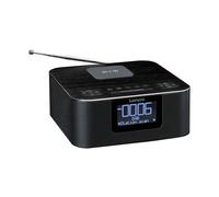 Lenco Despertador DAB+ FM Estéreo con Carga Inalámbrica Bluetooth,