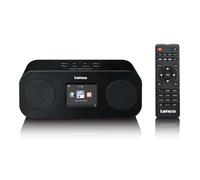 Lenco DIR-121 Radio por Internet estéreo con Dab+, FM y Bluetooth® 5.3, Pantalla TFT LCD a Color de 2,4", 2 x 3 W RMS, WiFi, Mando a Distancia, Despertador, Temporizador de sueño