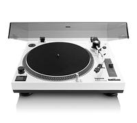 Lenco L-3810WH - Tocadiscos de accionamiento Directo - Control de Tono - Codificación USB/PC - Blanco
