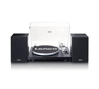 Lenco LS-500 - Giradiscos Hi-Fi con Bluetooth - con Altavoces externos 2 x 30 W RMS - Transmisión por Correa - Preamplificador - Carcasa MDF - Negro