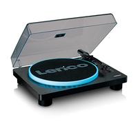 Lenco LS-50LED - Tocadiscos con Altavoz - Tocadiscos LED - USB - Transmisión por Correa - Preamplificador - 33, 45 y 78 RPM - Parada automática - Vinilo a MP3 - Negro