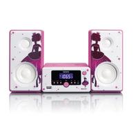 Lenco MC-020 Home Audio Mini System 10W Rosa, Blanco - Microcadena (Home Audio Mini System, Rosa, Blanco, Imagen, 10 W, FM,PLL, Azul)