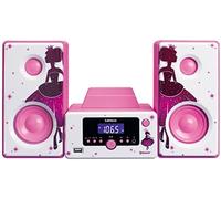 Lenco MC-020 Home Audio Mini System 10W Rosa, Blanco - Microcadena (Home Audio Mini System, Rosa, Blanco, Imagen, 10 W, FM,PLL, Azul)