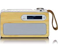 Lenco PDR-040 - Portátil DAB+ Radio Bluetooth - Batería De Auténtico Bambú -
