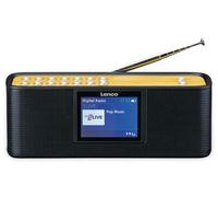 Lenco PDR Radio portátil Dab+ - Radio Dab+ con Bluetooth® - PPL FM - 5 Botones de Memoria - Radio Despertador - Batería integrada (Negro)