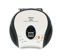 Lenco, Radio FM estéreo portátil con reproductor de CD y antena telescópica