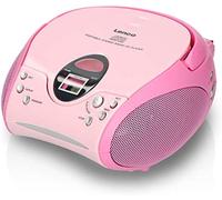 LENCO SCD24 Rosa Radio FM Reproductor de CD