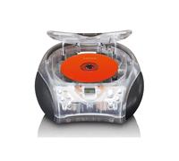 Lenco SCD-24TR - Radio portátil con reproductor de CD - Transparente
