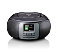 Lenco SCD-860 - Radio CD portátil - Radio Dab+ y FM - Bluetooth - Reproductor de CD toploader - Pantalla TFT de 2,4 - Dos Horas de Alarma - 2 x 2 vatios RMS - 5 Botones de Memoria - Negro