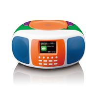 Lenco SCD-861KIDS Dab+/FM Radio portátil para niños con Bluetooth 5.3, Reproductor de CD, Sonido estéreo, Pantalla a Color, Reloj Despertador, batería y función de Red, Conector AUX y Auriculares