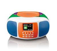 Lenco SCD-861KIDS Dab+/FM Radio portátil para niños con Bluetooth 5.3, Reproductor de CD, Sonido estéreo, Pantalla a Color, Reloj Despertador, batería y función de Red, Conector AUX y Auriculares