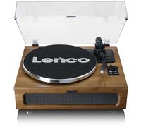 Lenco Tocadiscos LS-410 - Tocadiscos Bluetooth - Altavoces Integrados de 40 W RMS - Tracción por Correa - Preamplificador - Salida RCA y Entrada AUX - Madera LS-410WA Marrón