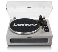 Lenco Tocadiscos LS-440 - Tocadiscos Bluetooth - Altavoces Integrados 40 W RMS - Tracción por Correa - Control de Pitch - Preamplificador - Salida RCA y AUX-IN - Gris