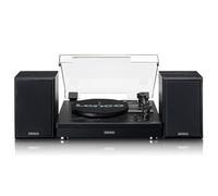 Lenco Turntable LS-101 - Giradiscos Bluetooth - Altavoz Externo con 2 x 10 vatios RMS - 3 velocidades - Transmisión por Correa - Negro