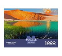 Lençóis Dunas Lagos Azules Puzzle De Madera Impermeable DIY Puzzles De 1000 Piezas para Adultos Divertido Rompecabezas Juegos Desafiantes