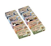 Lenda Foodie Cat - Pack 10 x 120gr Comida Humeda para Gatos Natural - Sabores Variados - Adultos Jovenes y Senior - Alimento para Gatos Esterilizados en Caldo - Hipoalergenica y Sin Cereales