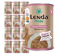 Lenda Foodie - Pack de 12 Latas x 400gr Comida Humeda Perro Joven y Adulto - Cazuela Silvestre - Todas Las Razas - Alimento Natural, Saludable y Delicioso - Sin Conservantes ni Aditivos