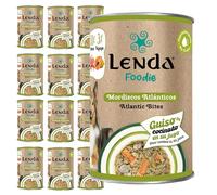 Lenda Foodie - Pack de 12 Latas x 400gr Comida Humeda Perro Joven y Adulto - Mordiscos Atlánticos - Todas Las Razas - Alimento Húmedo Natural, Saludable y Delicioso - Sin Conservantes ni Aditivos