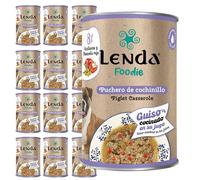 Lenda Foodie - Pack de 12 Latas x 400gr Comida Humeda Perro Joven y Adulto - Puchero de Cochinillo - Todas Las Razas - Alimento Húmedo Natural Y Saludable- Sin Conservantes ni Aditivos