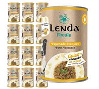 Lenda Foodie - Pack de 12 Latas x 400gr Comida Humeda Perro Joven y Adulto - Tapenade Granjero - Todas Las Razas - Alimento Húmedo Natural, Saludable y Delicioso - Sin Conservantes ni Aditivos