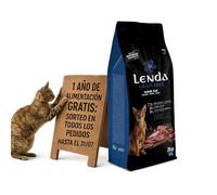 Lenda Grain Free Cerdo 2kg - Pienso Hipoalergenico Monoproteico para Gatos Sin Cereales - Comida para Gato Sin Cereales Sin Ave con Probioticos y Omega 3 para Piel y Digestion - No Grain