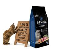 Lenda Grain Free Esterilized 5kg - Pienso Hipoalergenico de Cerdo y Salmon para Gato Sin Cereales - Comida para Gato Esterilizado Sin Ave con Probioticos y Omega 3 para Piel y Digestion - No Grain