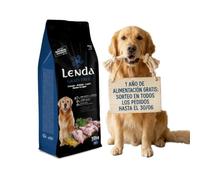 Lenda Grain Free Light y Senior 10kg - Pienso Hipoalergenico para Perro Bajo en Grasa Sin Cereales - Pienso sin Grano para Digestion Sensible - con Probioticos y Condroprotectores para Articulaciones