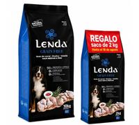 Lenda Grain Free Pato y Pavo 10kg - Pienso Hipoalergenico Alto en Carne Sin Cereales para Perros - Pienso sin Grano ni Patata para Digestion - con Probioticos y Condroprotectores para Articulaciones