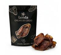 Lenda Orejas de Cerdo 400 g - Snacks Naturales para Perros Ricos en Colageno - Chuches Masticables Naturales para Perro - Premios y Golosinas para Salud Dental sin Adictivos