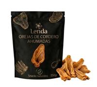 Lenda Orejas de Cordero Ahumadas 250 g - Snacks Naturales para Perros Ricos en Colageno - Chuches Masticables Naturales para Perro - Premios y Golosinas para Salud Dental sin Adictivos
