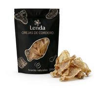 Lenda Orejas de Cordero Deshidratadas 350 g - Snacks Naturales para Perros Ricos en Colageno - Chuches Masticables Naturales para Perro - Premios y Golosinas para Salud Dental sin Adictivos