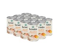 Lenda - Pack 12 x 400g Comida Humeda de Gatos Premium - Aves de Corral y Calabaza - Comida Blanda para Gatos sin Gluten - con Malta y Multivitaminas (A D E y Taurina)