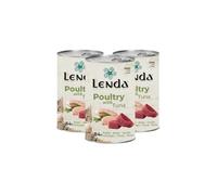Lenda Pack 3 x 400g Comida Humeda de Gatos Premium - Aves de Corral y Atun - Comida Blanda para Gatos sin Gluten - con Malta y Multivitaminas (A D E y Taurina)