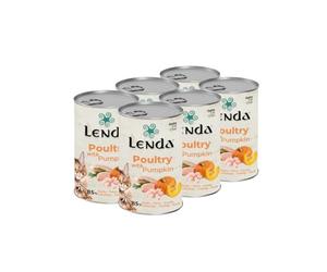 Lenda - Pack 6 x 400g Comida Humeda de Gatos Premium - Aves de Corral y Calabaza - Comida Blanda para Gatos sin Gluten - con Malta y Multivitaminas (A D E y Taurina)